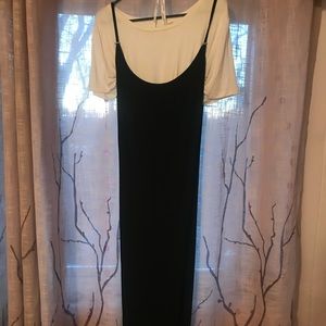 Calvin Klein T Shirt With Dress Overlay